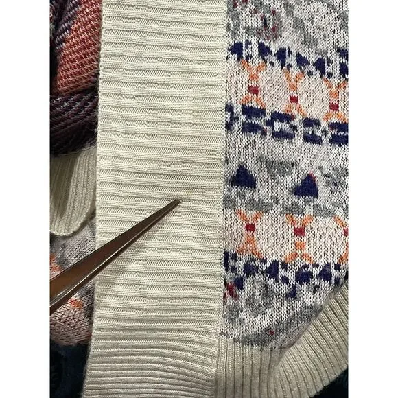 Skies Are Blue Women's Cardigan Sweater Medium Geometric Aztec Western Cowgirl - Picture 8 of 9